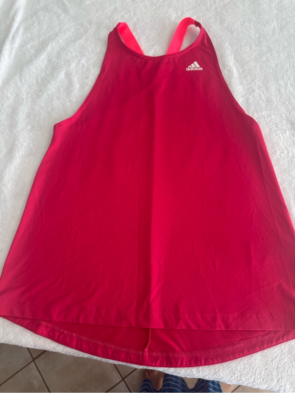 adidas Women's Hot Pink Racerback Tank